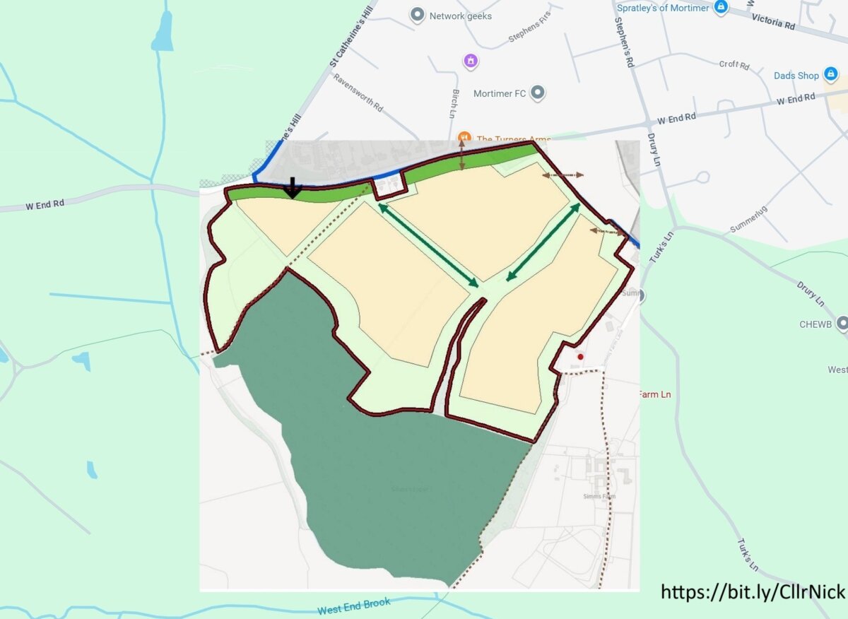 site for 350 possible homes